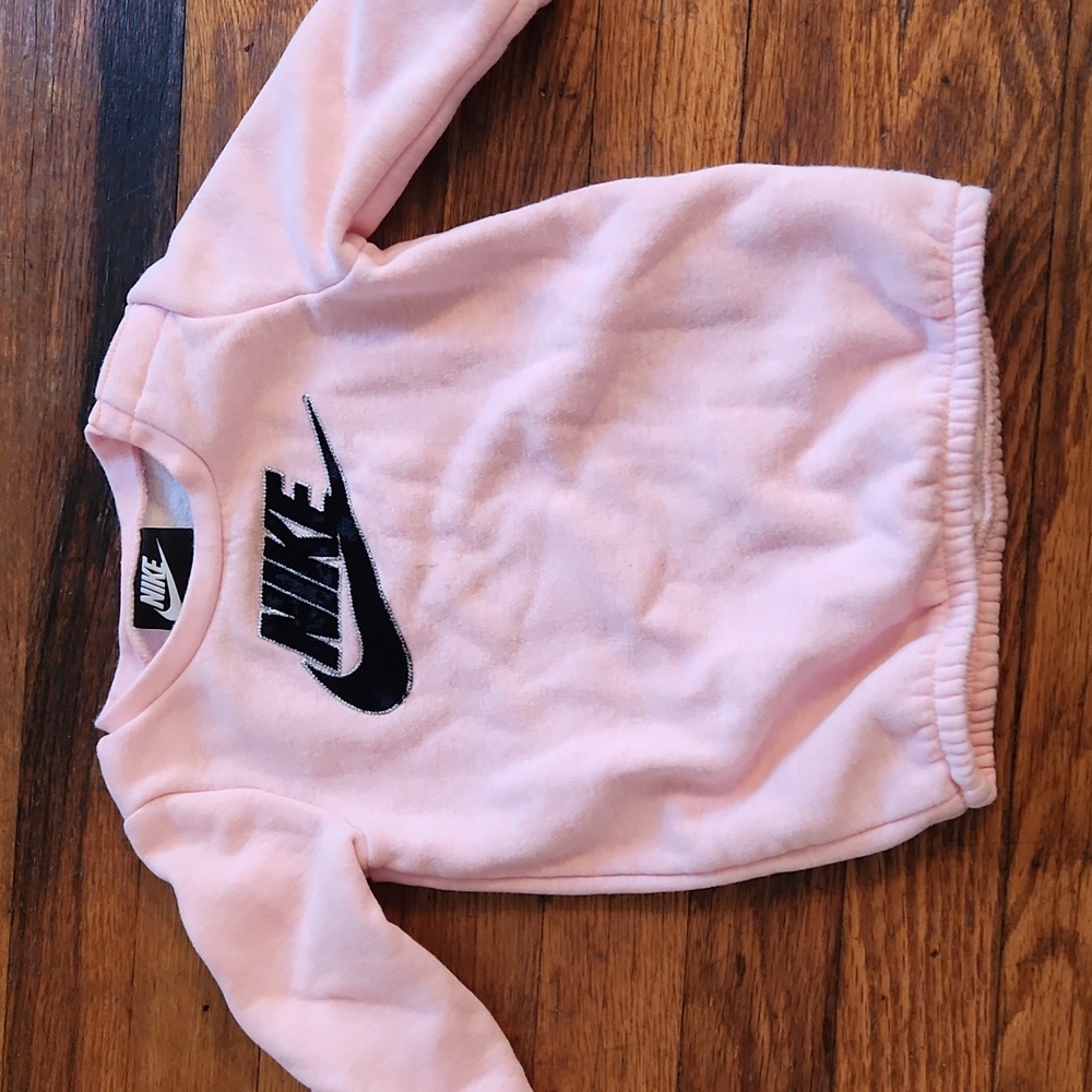 Nike pink sweatshirt sized 12 months